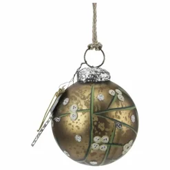 Online Boule de Noël avec une branche de houx | Enfant Décoration De Fête