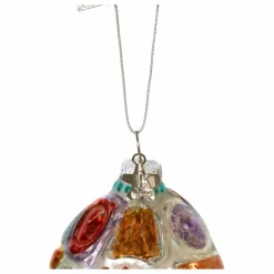 Boule de Noël bijoux ovale en verre Enfant Décoration De Fête