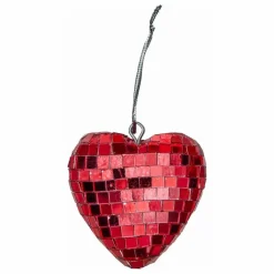 Discount Boule de Noël Disco Cœur | Enfant Décoration De Fête