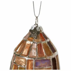 Online Boule de Noël ovale en verre Enfant Décoration De Fête