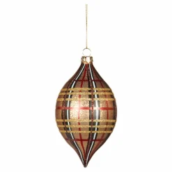 New Boule de Noël Tartan | Enfant Décoration De Fête