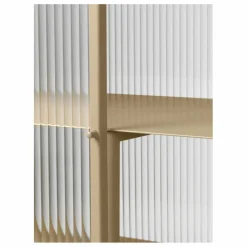 Sale Buffet Haze, en verre strié et métal | Meubles De Rangement