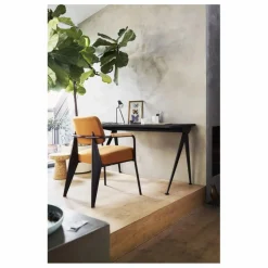 Discount Bureau Compas Direction - piètement Rouge Japonais - Jean Prouvé | Tables, Bureaux