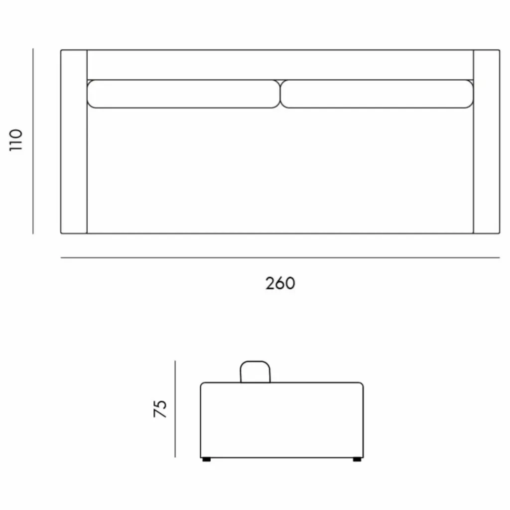 New Canapé 4 places Bellechasse light en velours gratté - 260 cm | Canapés, Fauteuils