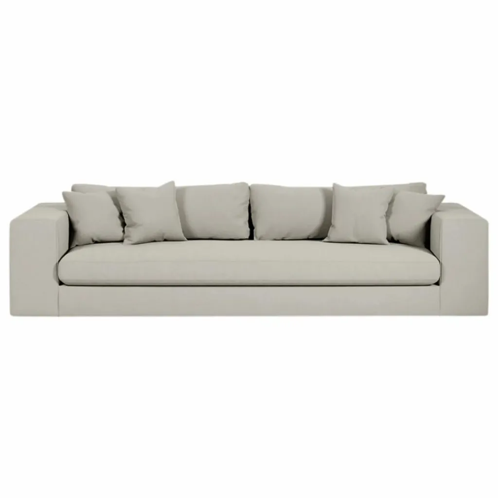 Outlet Canapé 4 places Bellechasse en coton et lin - 275 cm | Canapés, Fauteuils