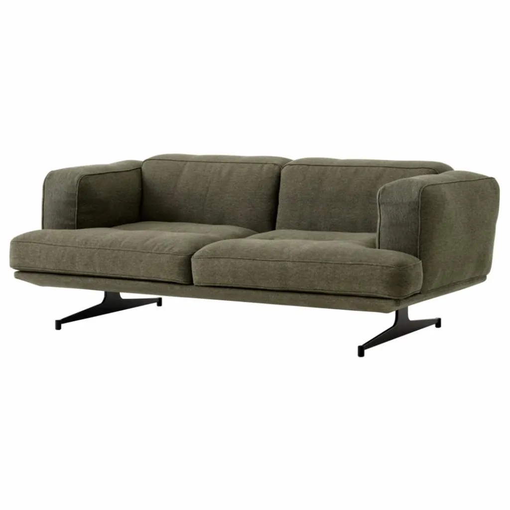 Canapé 2 places Inland AV22, piétement noir | Canapés, Fauteuils