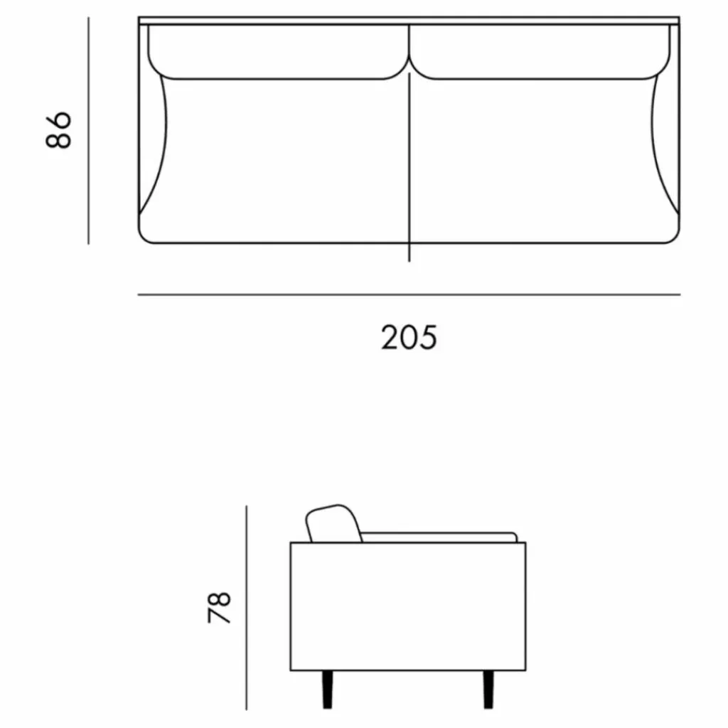 Hot Canapé 3 places Isly en tissu chiné - 205 cm | Canapés, Fauteuils
