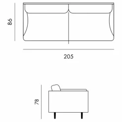 Sale Canapé 3 places Isly en velours gratté - 205 cm | Canapés, Fauteuils