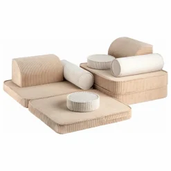 New Canapé modulable en velours côtelé | Enfant Chaises Enfant