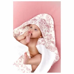 Sale Cape de bain en éponge Toile de Jouy | Puériculture|Linge De Toilette