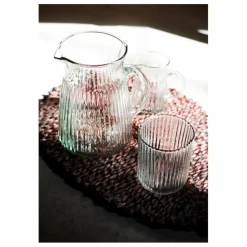 Sale Carafe en verre strié Art De La Table