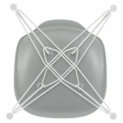 Outlet Chaise DSR Plastic - piètement blanc epoxy - Charles & Ray Eames | Chaises, Tabourets, Bancs