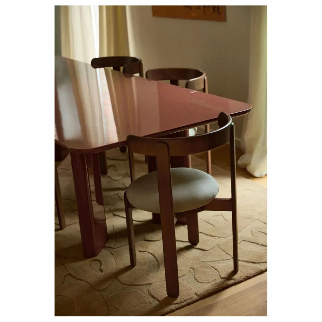 Chaise Lilas en bois finition Teck, assise en lin | Chaises, Tabourets, Bancs