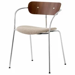Online Chaise Pavilion avec accoudoirs AV4 piètement chromé | Chaises, Tabourets, Bancs