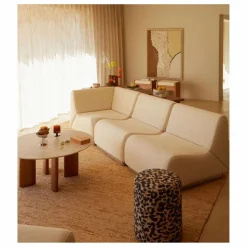 Online Chauffeuse modulable Rotondo en tissu tramé | Canapés, Fauteuils