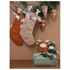 Outlet Chaussette de Noël faon en coton bio | Enfant Décoration De Fête