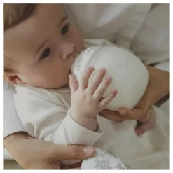 Hot Coffret biberon en silicone médical et doudou lange Augustin le lapin Toile de Jouy - x Tartine et Chocolat | Biberons|Cadeau De Naissance