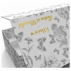 Hot Coffret biberon en silicone médical et doudou lange Augustin le lapin Toile de Jouy - x Tartine et Chocolat | Biberons|Cadeau De Naissance