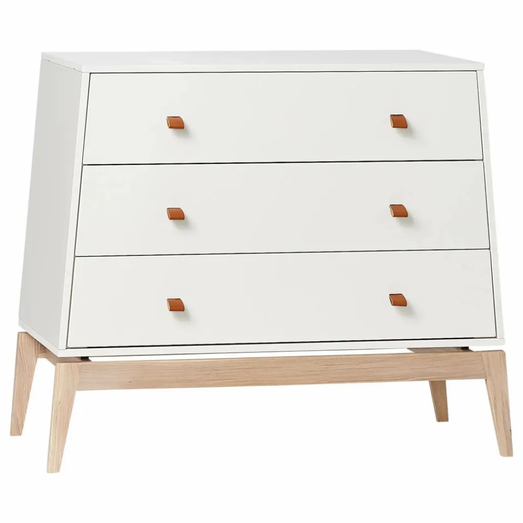 New Commode Luna chêne - 3 tiroirs | Enfant Commodes|Rangement Enfant