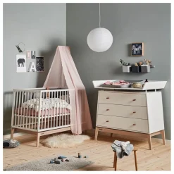 New Commode Luna chêne - 3 tiroirs | Enfant Commodes|Rangement Enfant