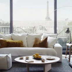 New Coussin basic en peau de chèvre du Tibet | Coussins