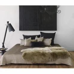 Outlet Coussin basic en peau de chèvre du Tibet | Coussins