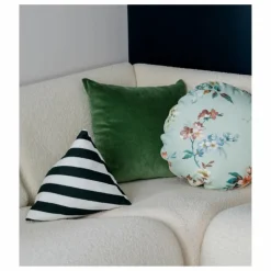 Coussin berlingot Divino à rayures en jacquard | Coussins