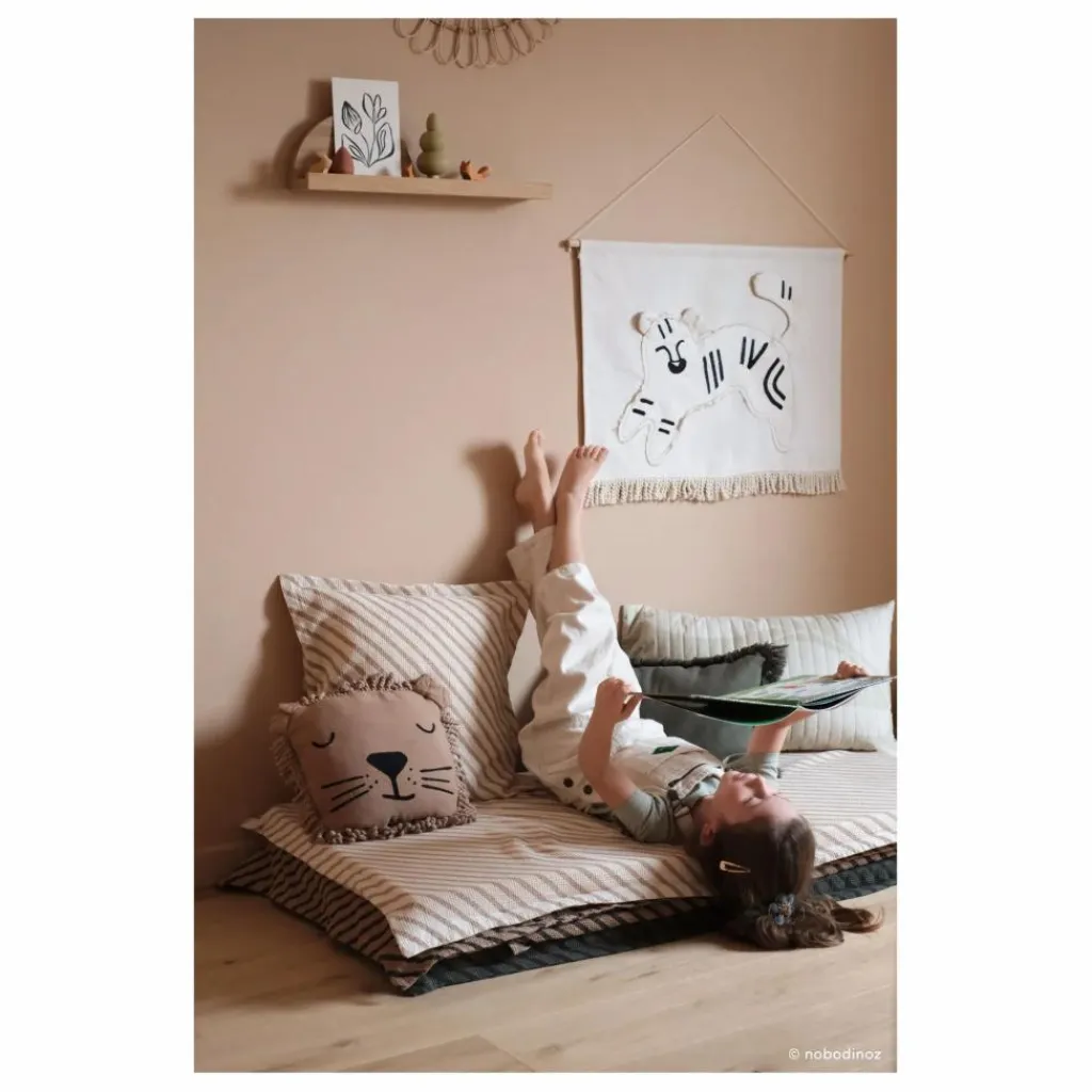 Discount Coussin brodé Lion | Enfant Coussins|Coussins Enfant