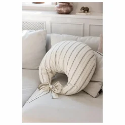 Outlet Coussin d'allaitement Cream Stripe | Linge De Lit Bébé|Linge De Lit Bébé