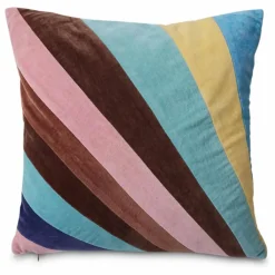 Hot Coussin en velours Striped | Coussins