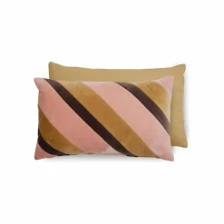 Discount Coussin rayé en velours | Coussins