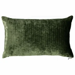 Coussin rectangulaire Carino velours côtelé brillant | Coussins