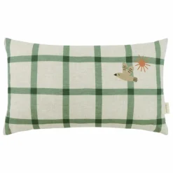 Hot Coussin rectangulaire Oiseau Vibes - Lin Français | Enfant Coussins|Coussins Enfant