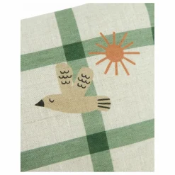 Hot Coussin rectangulaire Oiseau Vibes - Lin Français | Enfant Coussins|Coussins Enfant