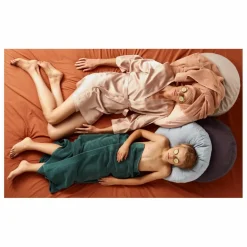 Coussin rond en percale organique | Coussins