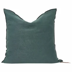 Clearance Coussin Vice versa black line en lin lavé stone washed | Coussins