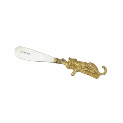 Sale Couteau à beurre Léopard Jenna en laiton | Art De La Table
