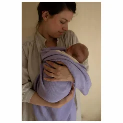 Online Couverture Gust Laine Mérinos | Lilas Couvertures Et Plaids|Linge De Lit Bébé