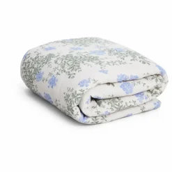 New Couverture matelassée Plumbago en coton bio | Enfant Couvertures Et Plaids|Linge De Lit Bébé
