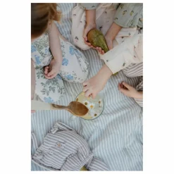 Couverture matelassée Stripe Anjou en coton bio | Enfant Couvertures Et Plaids|Linge De Lit Bébé