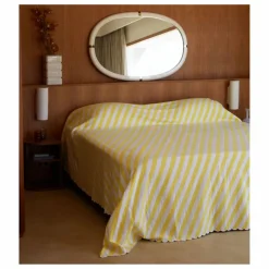 Online Couvre lit Monastico en coton à rayures | Linge De Lit