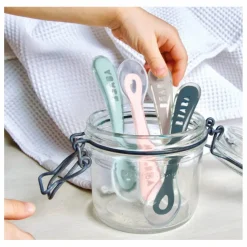 Clearance Cuillère 2ème âge soft en silicone - Lot de 4 Premiers Repas|Puériculture