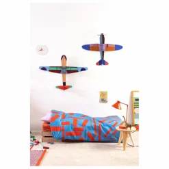 New Décoration murale Avion à hélices Enfant Décoration Murale|Déco Murale Enfant