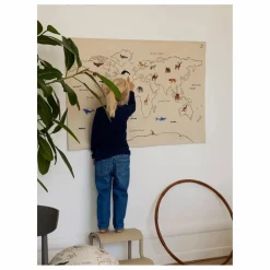 Décoration murale World en coton Enfant Décoration Murale|Déco Murale Enfant