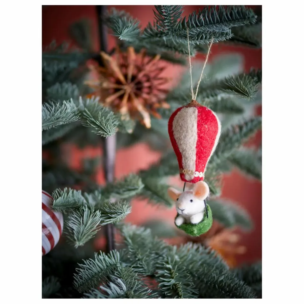 Sale Décoration souris Peo en laine à suspendre | Enfant Décoration De Fête