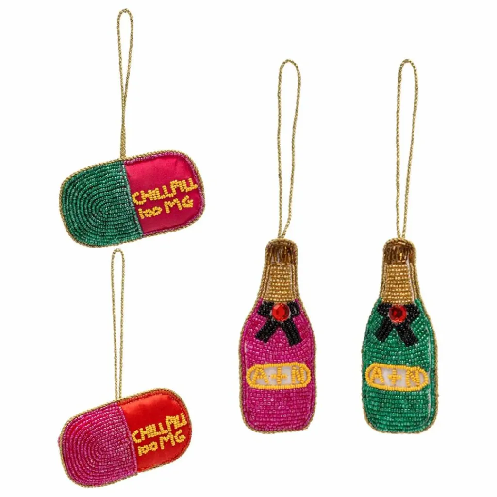 Décorations de Noël Chill Pill - Set de 4 | Enfant Décoration De Fête