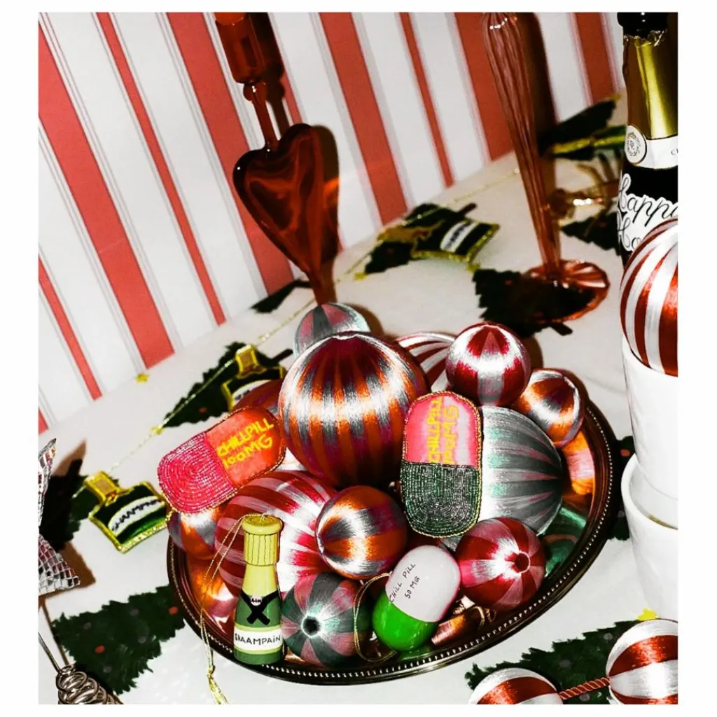 Décorations de Noël Chill Pill - Set de 4 | Enfant Décoration De Fête