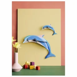 Décorations murales Dauphins - Set de 2 | Enfant Décoration Murale|Déco Murale Enfant