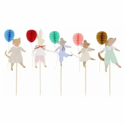 Sale Décorations pour gâteau d'anniversaire Animal Friends - Set de 5 Enfant Décoration De Fête