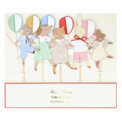 Sale Décorations pour gâteau d'anniversaire Animal Friends - Set de 5 Enfant Décoration De Fête